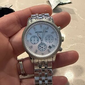 Michael Kors Silver Chronograph Watch